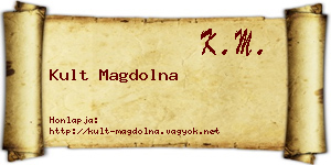 Kult Magdolna névjegykártya
